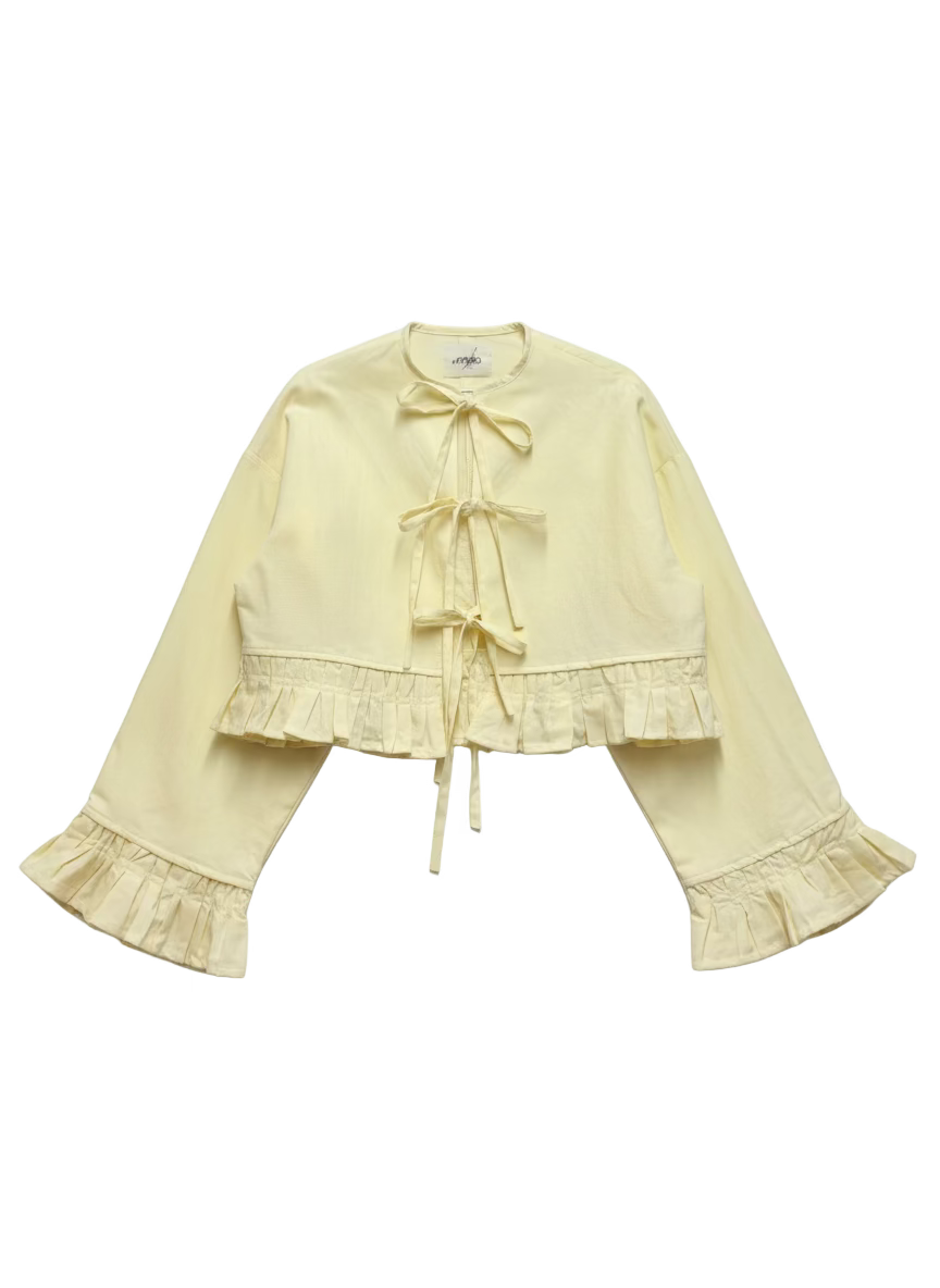 CHEMISIER PIERROT JAUNE