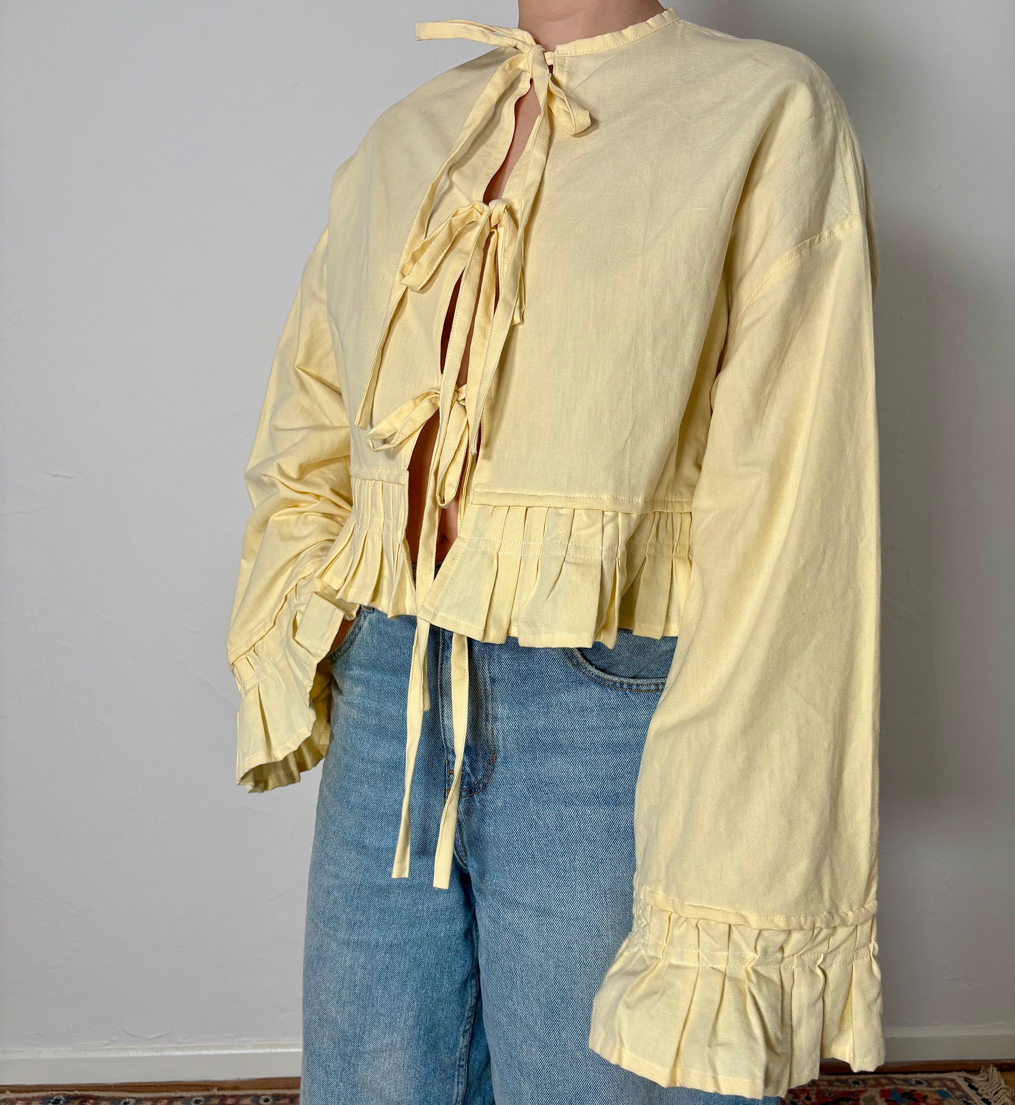 CHEMISIER PIERROT JAUNE