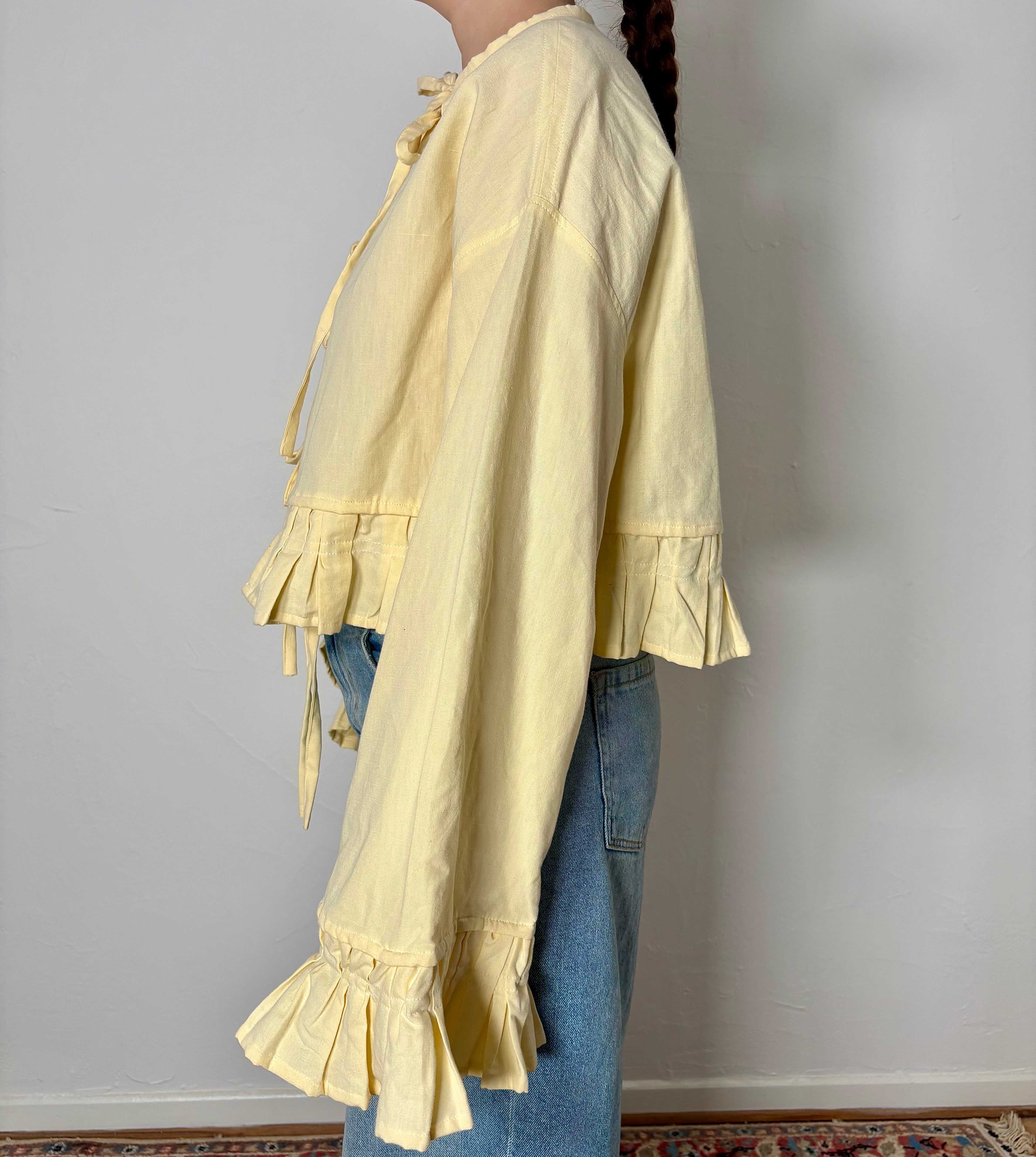 CHEMISIER PIERROT JAUNE
